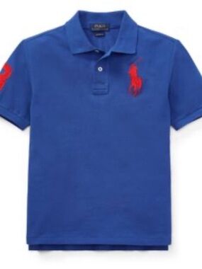 Polo by Ralph Lauren Boys Royal Blue Polo with Red Pony